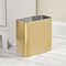 mDesign Metal 2.4 Gallon Bathroom Trashcan Wastebasket Garbage Bin
